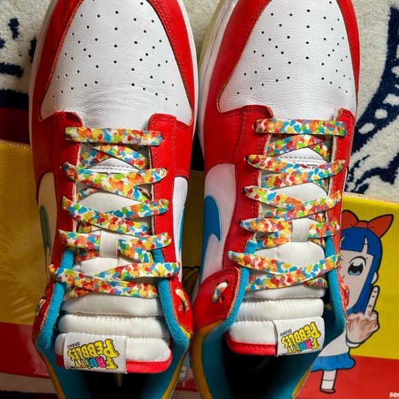 Nike LeBron James dunk low fruity pebbles Sz 13 - Picture 5 of 12